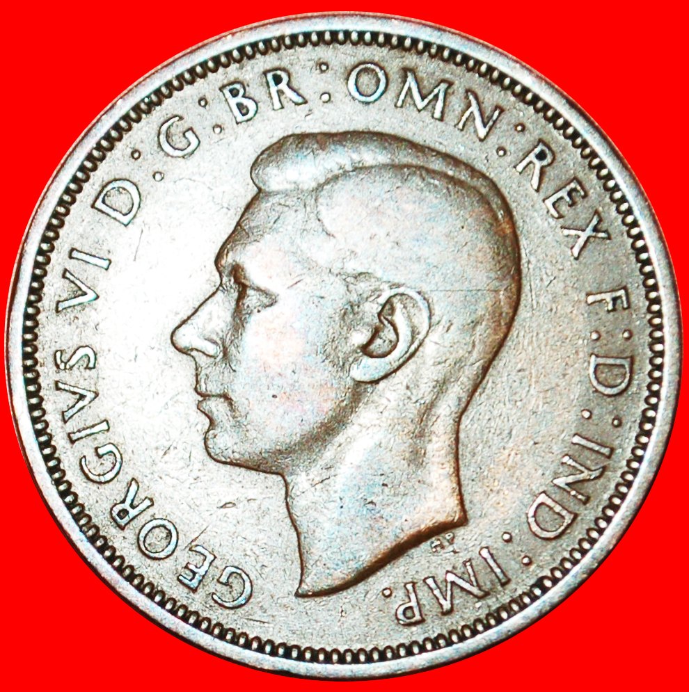  * SHIP (1937-1970): GREAT BRITAIN ★ HALF PENNY 1940! GEORGE VI (1937-1952) ★LOW START ★ NO RESERVE!   