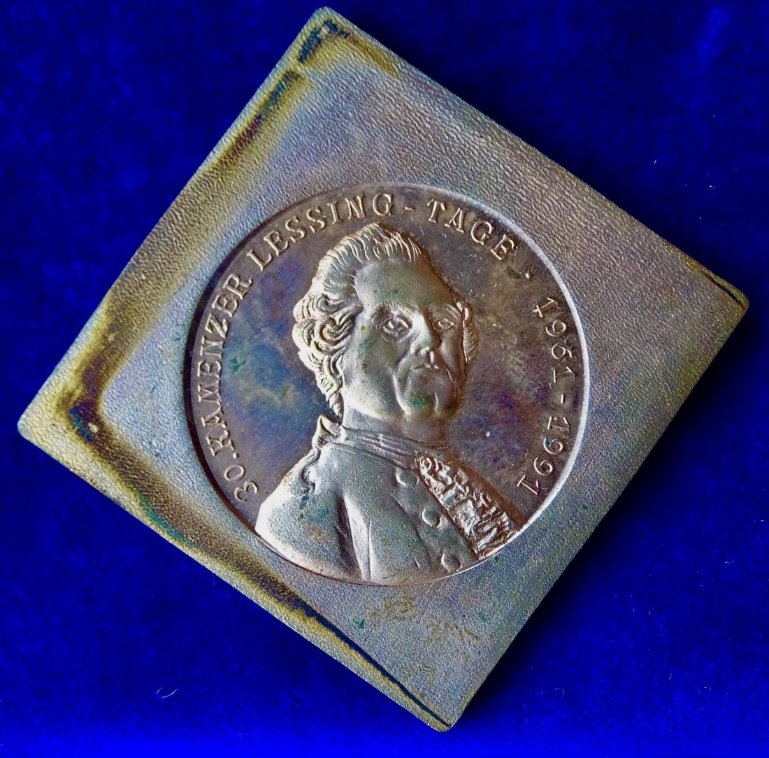  Kamenz (Ober- Lausitz) Medaillen Klippe von König 1991 Lessing Museum   