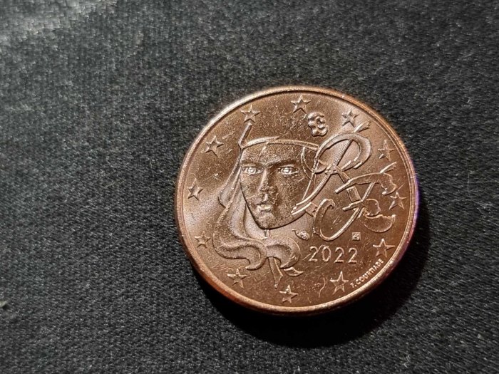  Frankreich 5 Cent 2022 STG   