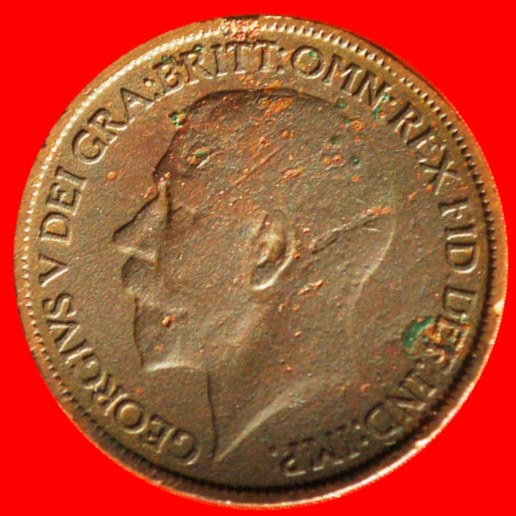  * MISTRESS OF SEAS: UNITED KINGDOM ★ HALF PENNY 1924! GEORGE V (1911-1936) ★LOW START ★ NO RESERVE!   