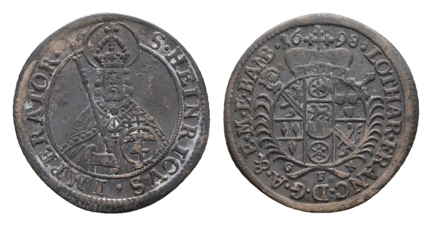 Altdeutschland; Kleinmünze 1698   