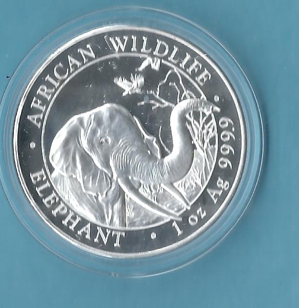 Somalia 100 S,2018 Elefant 1 OZ Neuware   Münzenankauf Koblenz Frank Maurer Al644   