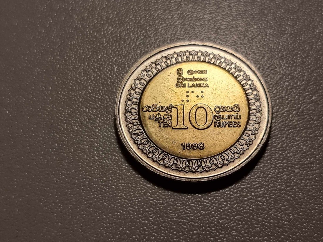  Sri Lanka 10 Rupee 1998 - 50 Jahre Unabhängigkeit STG   