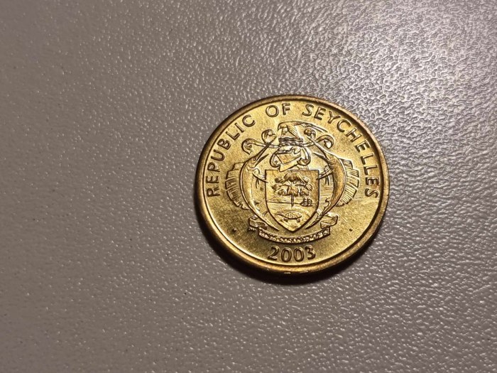  Seychellen 10 Cents 2003 VZ   
