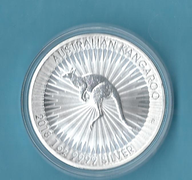  Australien 1 D.Känguruh 2018 1 OZ Fein AG  Münzenankauf Koblenz Frank Maurer Al638   