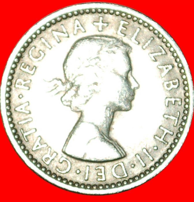  * LAST TYPE (1954-1970):GREAT BRITAIN★6 PENCE 1958! ELIZABETH II (1953-2022)★LOW START ★ NO RESERVE!   