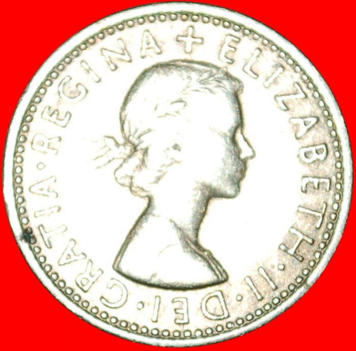  * LAST TYPE (1954-1970):GREAT BRITAIN★6 PENCE 1966! ELIZABETH II (1953-2022)★LOW START ★ NO RESERVE!   