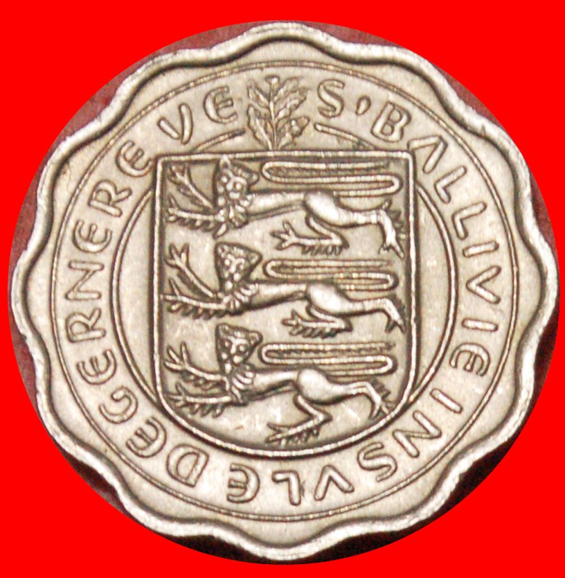  * GREAT BRITAIN: GUERNSEY★3 PENCE 1959 COW★THICK FLAN★ELIZABETH II 1953-2022★LOW START ★ NO RESERVE!   