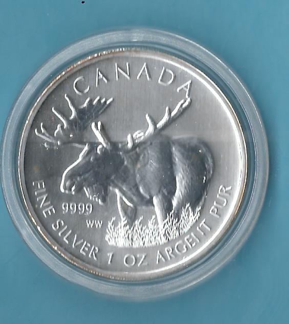  Kanada Elch 2014 1 Oz Feinsilber Goldankauf Koblenz Frank Maurer Al635   