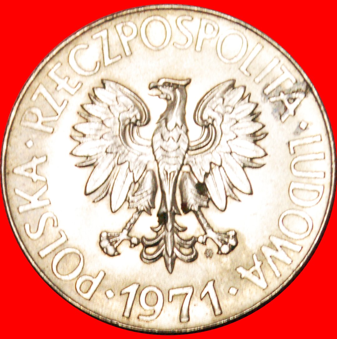  * HELD der USA (1746-1817): POLEN ★ 10 ZLOTY 1971 STG (1969-1973)! ★OHNE VORBEHALT!   