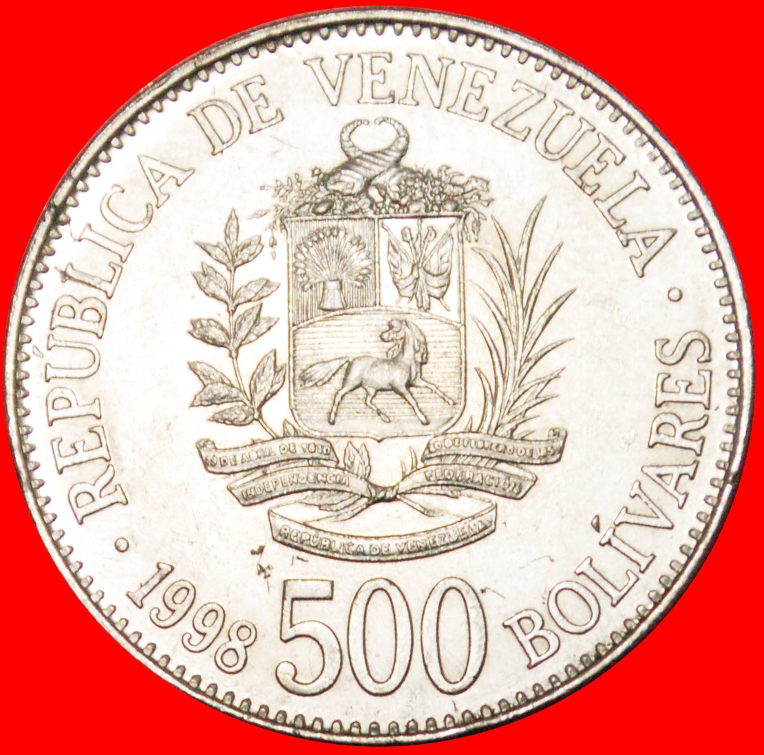 * CZECHIA AND HUNGARY: VENEZUELA ★ 500 BOLIVARES 1998 CORNUCOPIAS UNC! LOW START ★ NO RESERVE!