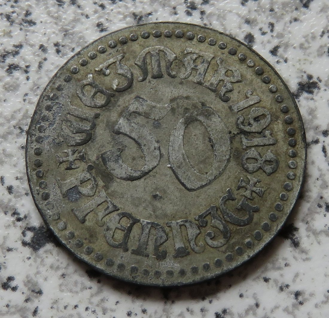  Weimar 50 Pfennig 1918   