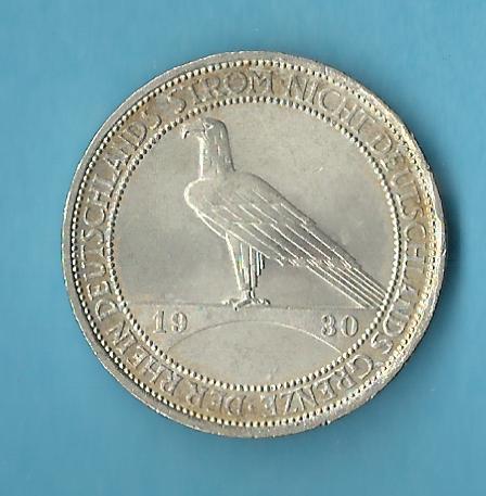  Weimar 3 Mark Strom 1930 A  Münzenankauf Koblenz Frank Maurer AC535   