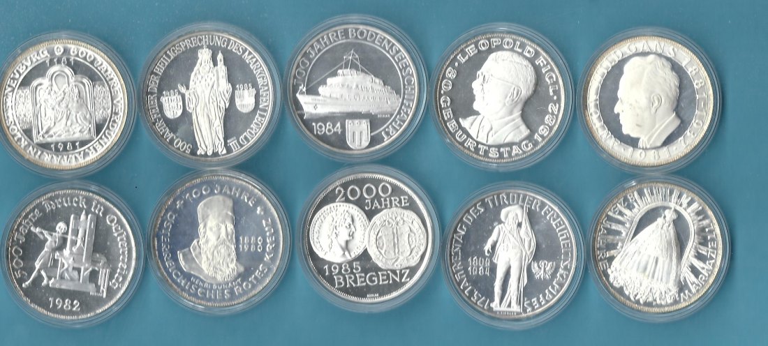  Österreich 10x500 Schilling PP Original verkapselt  Münzenankauf Koblenz Frank Maurer AC540   