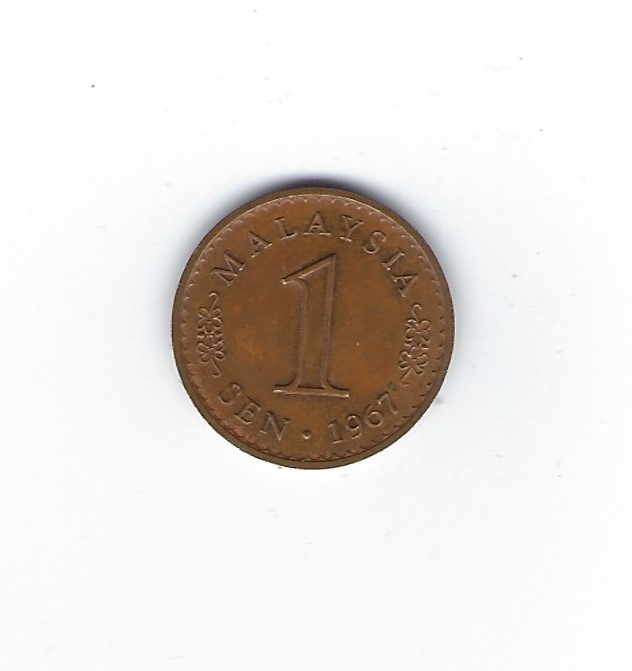  Malaysia 1 Sen 1967   
