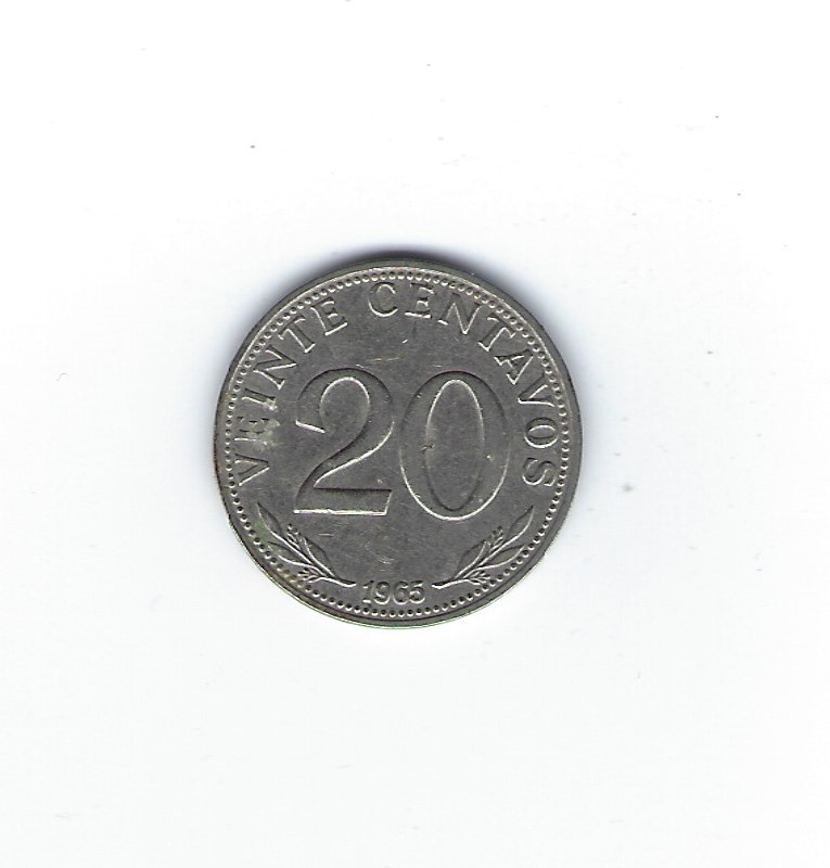  Bolivien 20 Centavos 1965   
