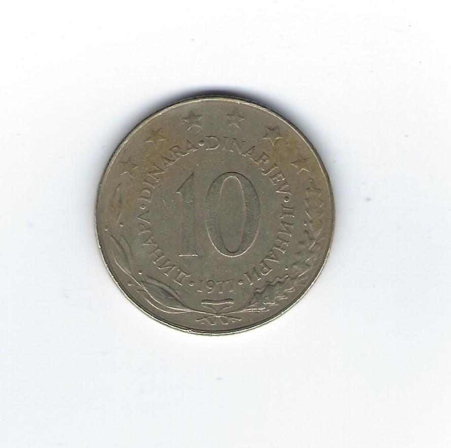  Jugoslawien 10 Dinara 1977   