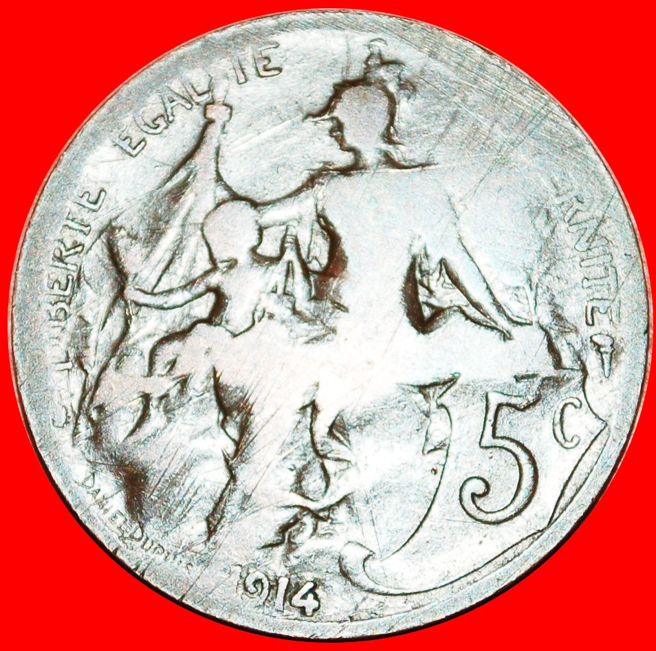  * FREIHEIT (1897-1921): FRANKREICH ★ 5 CENTIME 1914! ★OHNE VORBEHALT!   