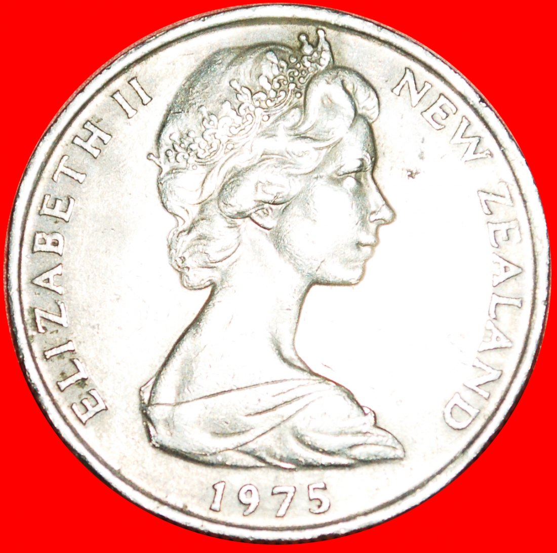  * GROSSBRITANNIEN 1967-2006: NEUSEELAND★50 CENT 1975 SCHIFF! ELISABETH II. 1953-2022★OHNE VORBEHALT!   