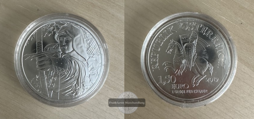  Österreich 1,50€   2019   Robin Hood     FM-Frankfurt  Feinsilber: 31,1g   