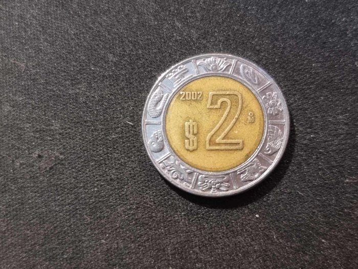  Mexiko 2 Pesos 2002 Umlauf   