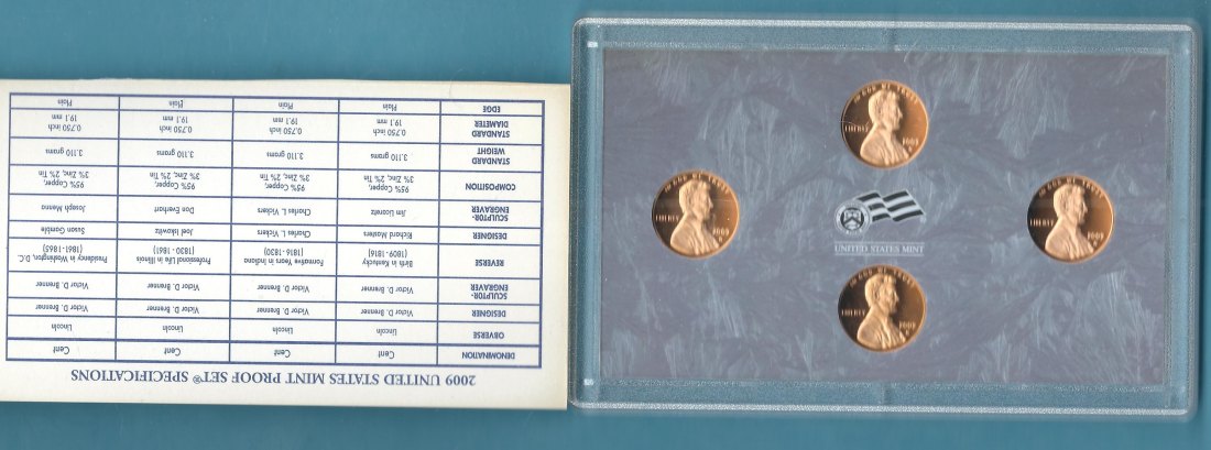  USA Lincoln Cent Proof 2009 S  Golden Gate Münzenankauf Koblenz Frank Maurer AC818   