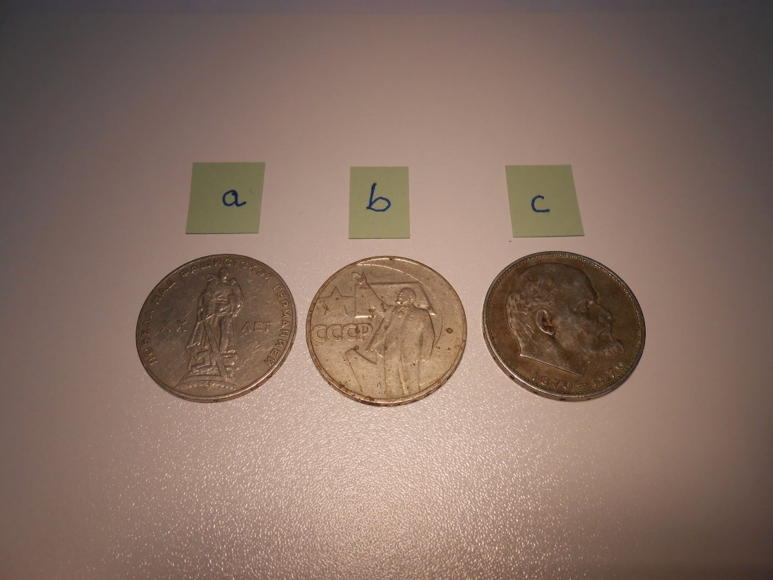  Russland Sowjetunion CCCP 4.c Gedenkmünze 1970 1 Rubel 100. Geburtstag Lenin   