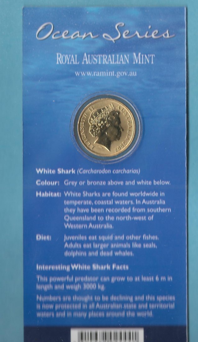  Australien 1 Dollar Farbe 2007 rar Golden Gate Münzenankauf Koblenz Frank Maurer AC828   