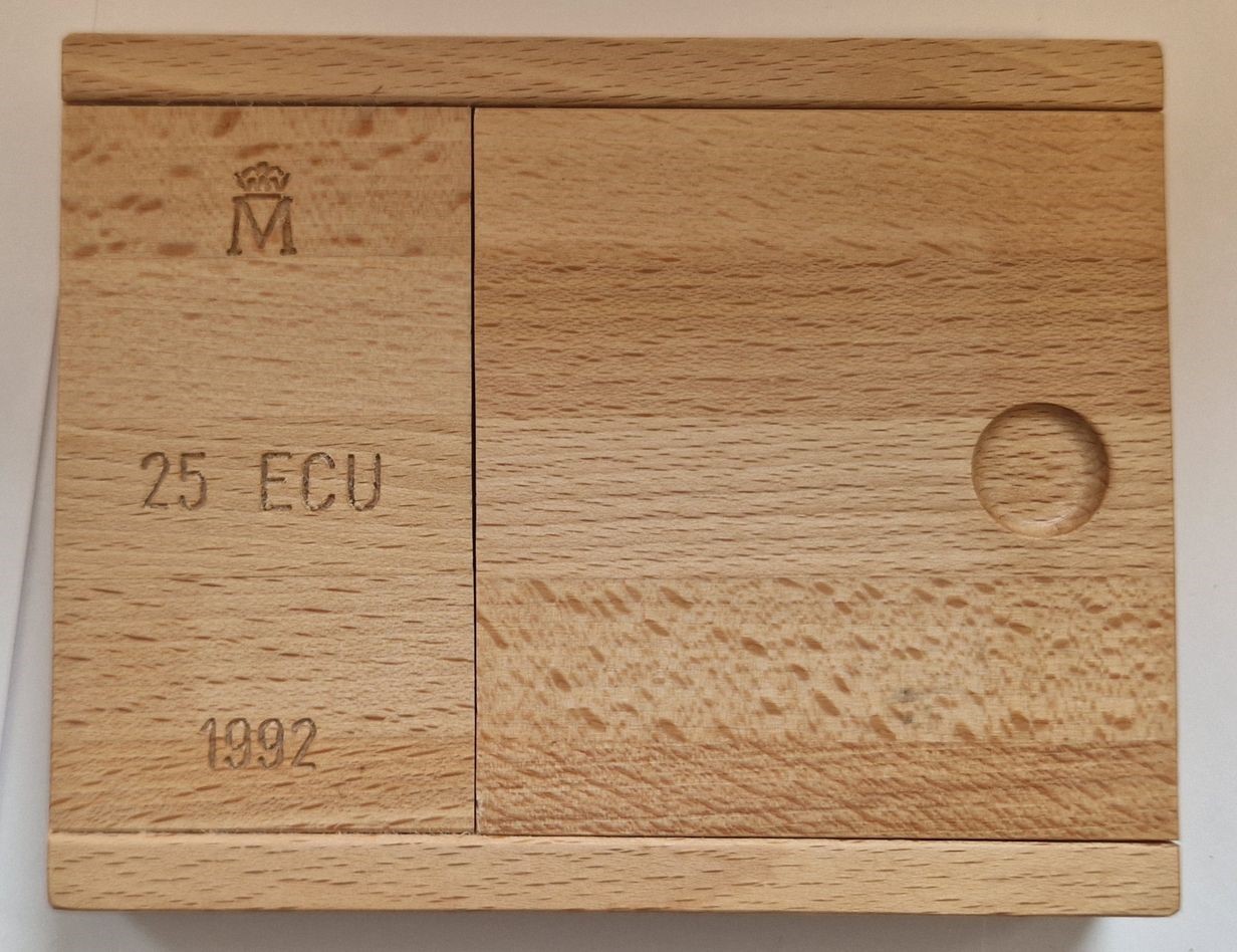  Spanien 1992 25 ECU Palacio Real de Madrid Silber Golden Gate Koblenz Frank Maurer AC 720   