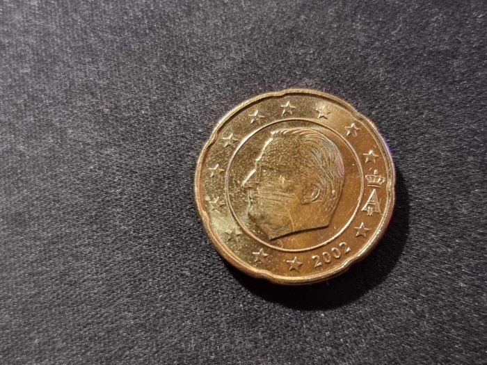  Belgien 20 Cent 2002 STG   