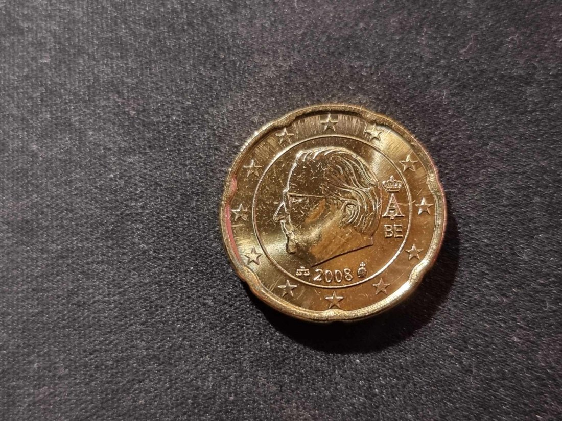  Belgien 20 Cent 2008 STG   