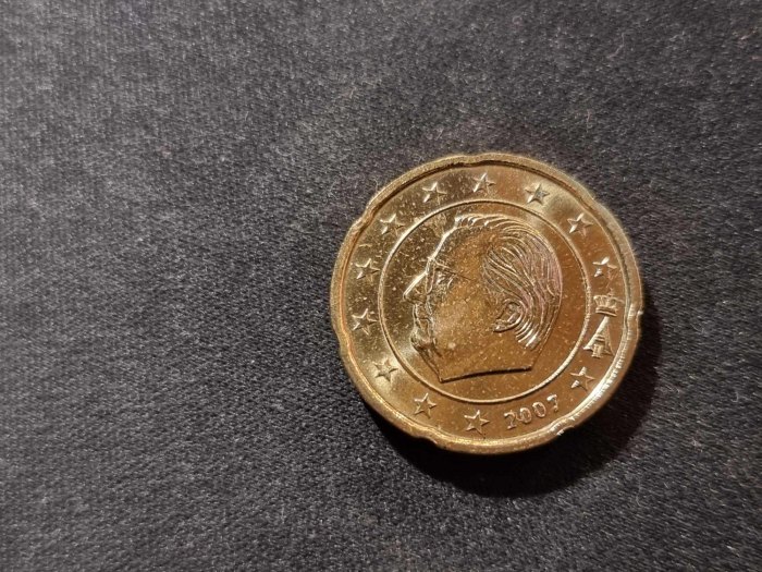  Belgien 20 Cent 2007 STG   