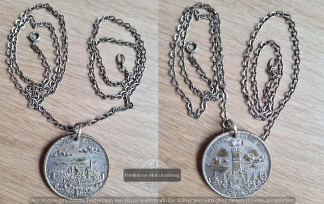  Arzberg Herzbruk Thurm 100 Jahre Gedenkmedaille   FM-Frankfurt   