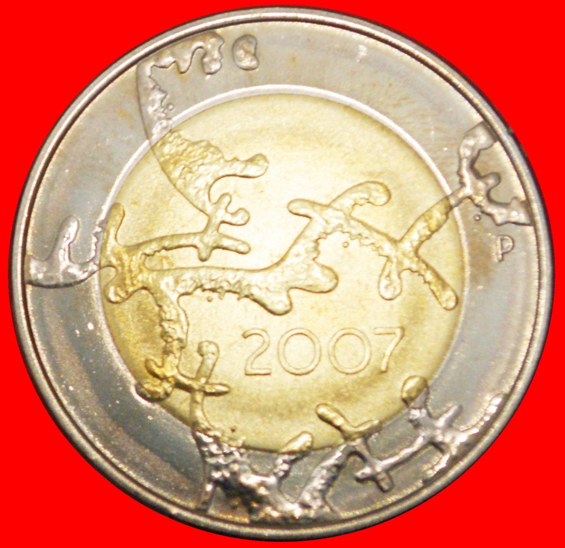  * 1917 GESCHENK von LENIN (1870-1924): FINNLAND★5 EURO 2007 SCHIFF BIMETALLISCH! STG★OHNE VORBEHALT!   