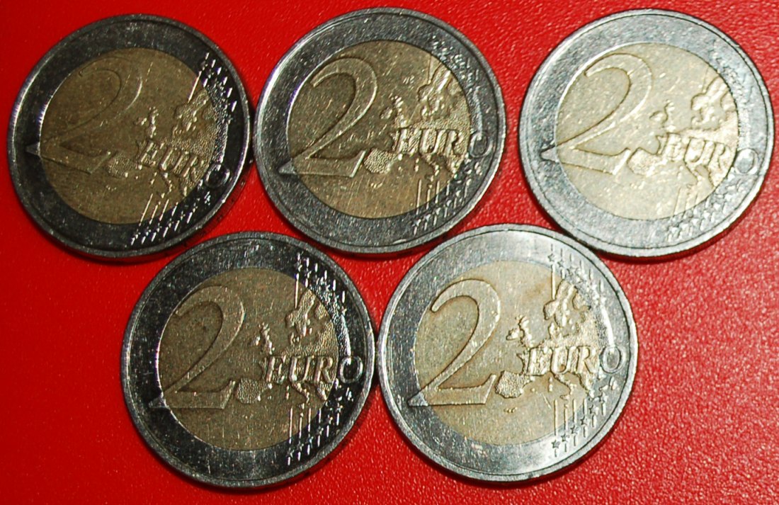  * OFFENES BUCH 1957: DEUTSCHLAND ★ 2 EURO 2007ADFGJ NICHT-PHALLISCHE KOMPLETTSET!★OHNE VORBEHALT!   