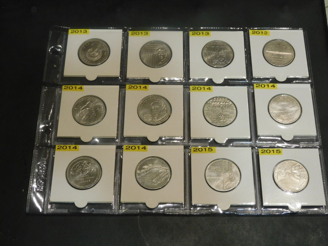  PORTUGAL 32 X 2.50 EURO FROM 2008 TO 2015.GRADE-PLEASE SEE PHOTOS.   