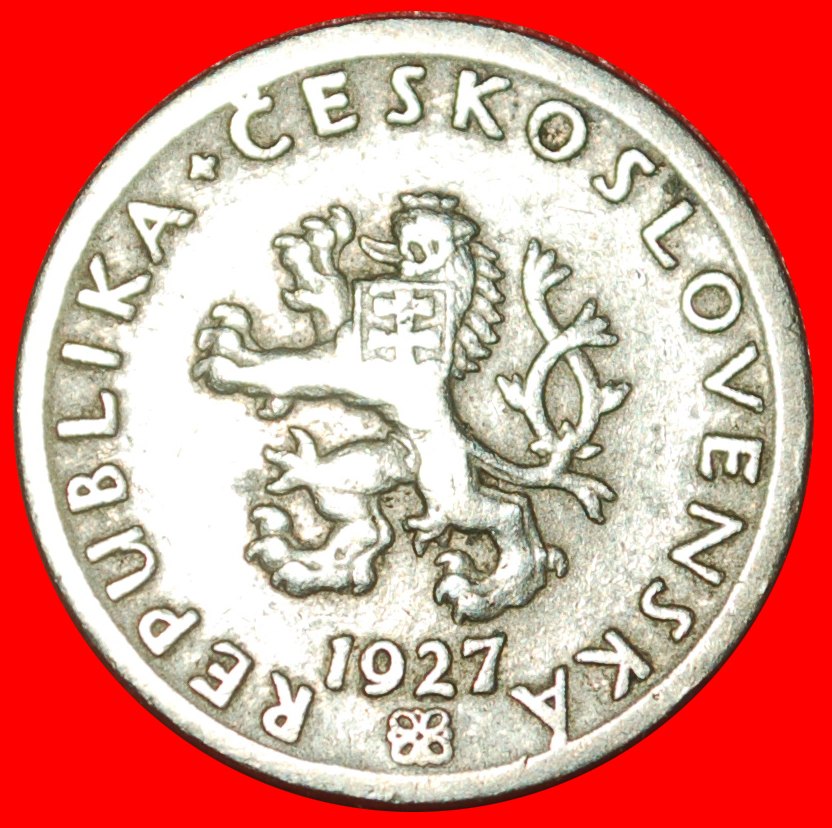  * SICHEL (1921-1938): TSCHECHOSLOWAKEI ★ 20 HELLER 1927 LÖWE!★OHNE VORBEHALT!   