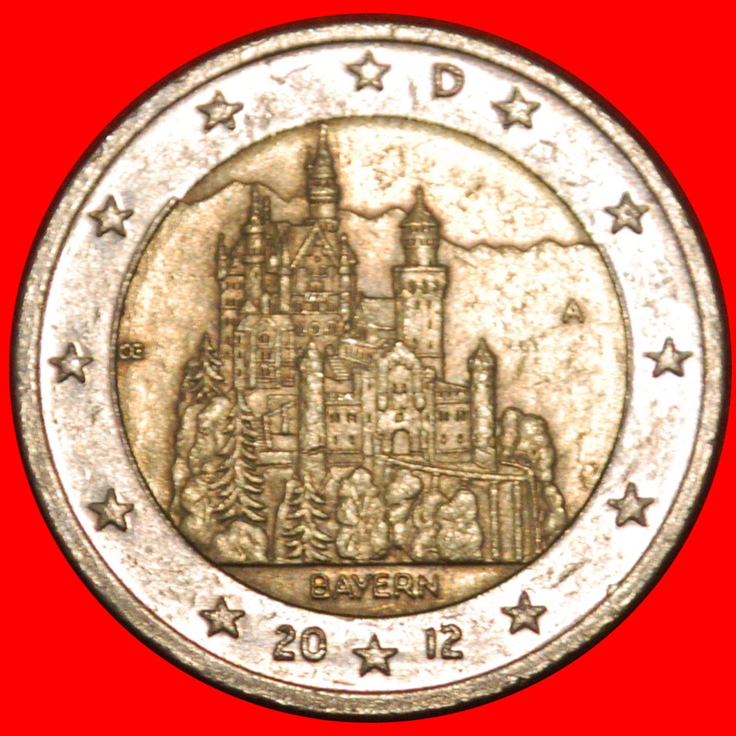  * BAYERN: DEUTSCHLAND ★ 2 EURO 2012A! ★OHNE VORBEHALT!   