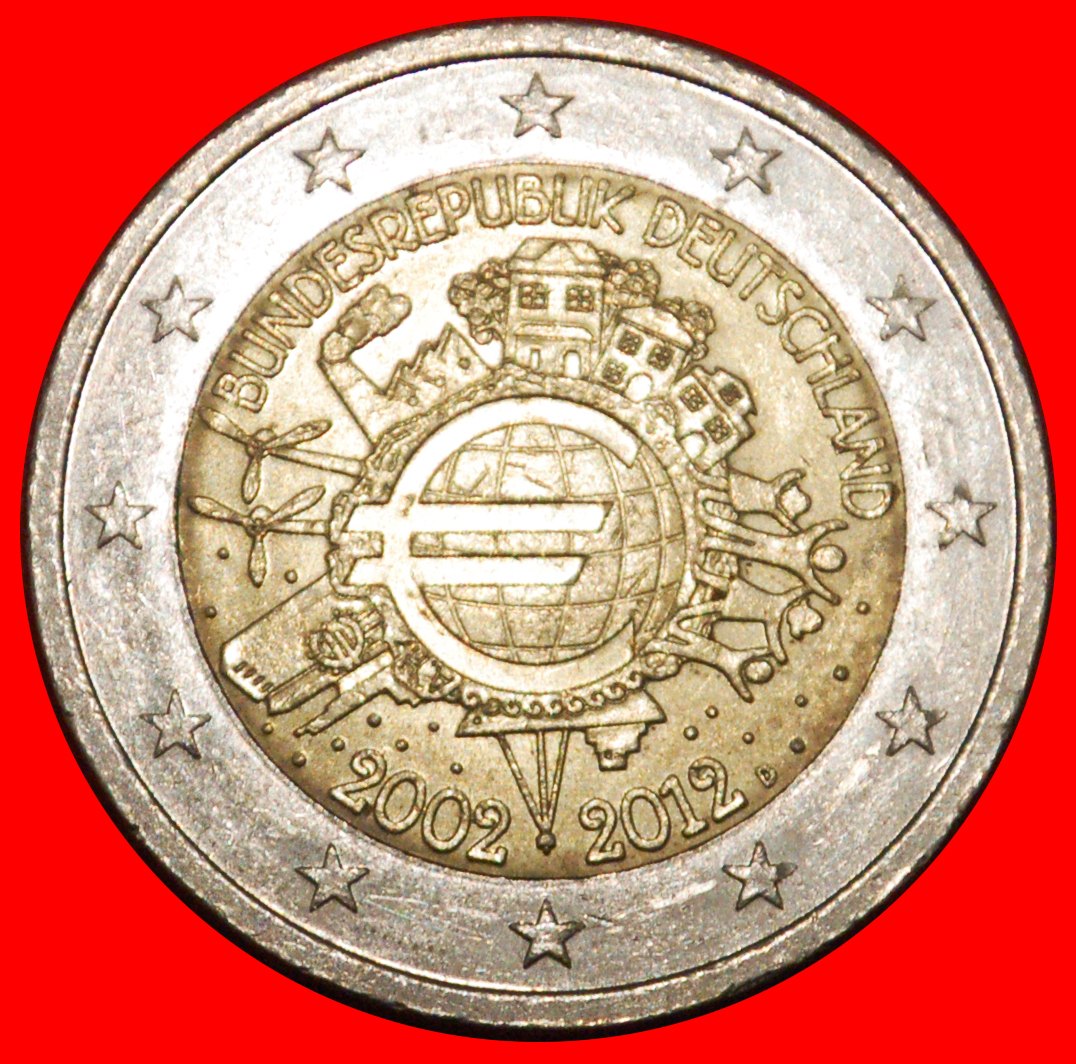  * SCHIFF: DEUTSCHLAND ★ 2 EURO 2002-2012D BAYERN NICHT-PHALLISCHE TYP! ★OHNE VORBEHALT!   