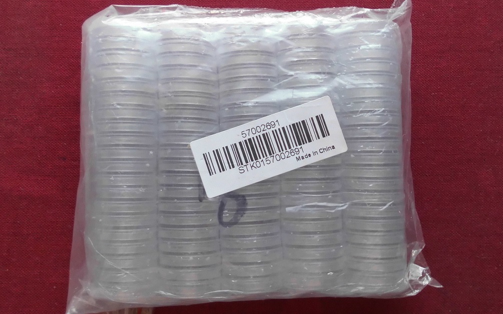  50 Stück Münzkapseln 18mm für Medaillen und Münzen Acryl klar randlos NEU   