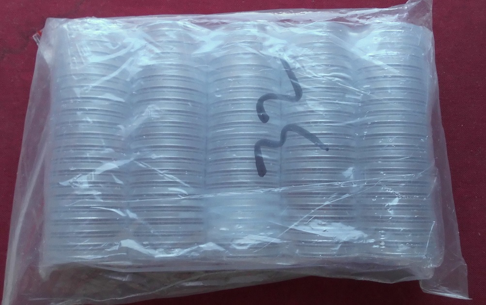  50 Stück Münzkapseln 32mm für Medaillen und Münzen Acryl klar randlos NEU   