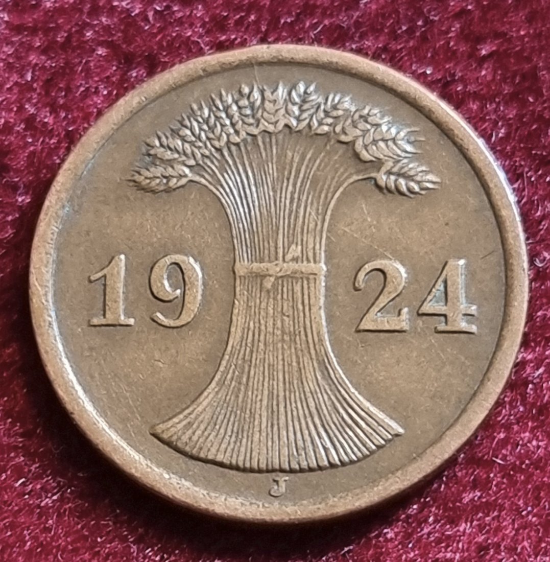  4521(5) 2 Rentenpfennig (Weimarer Republik) 1924/J in vz .......................... von Berlin_coins   