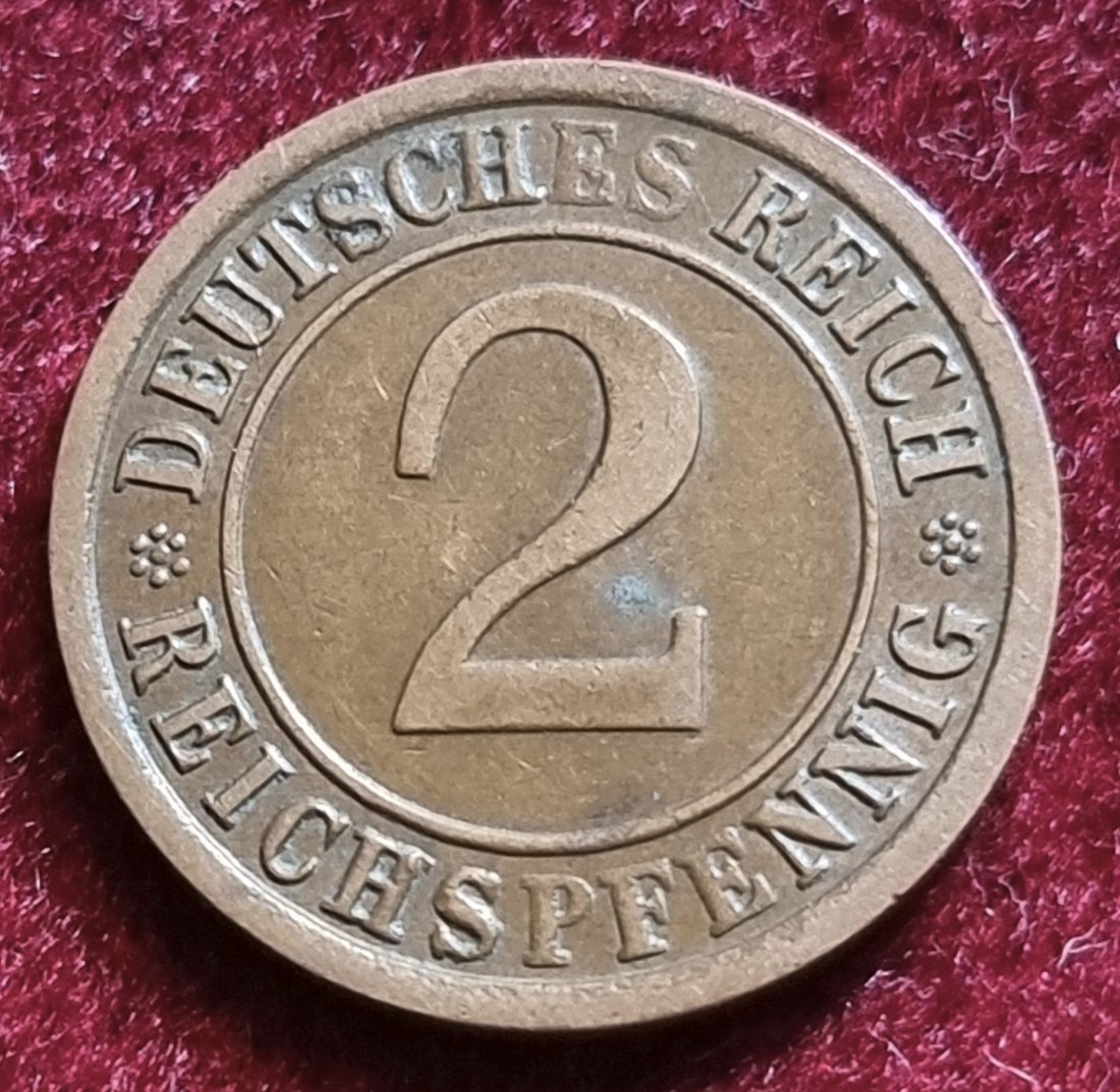 4527(11) 2 Reichspfennig (Deutschland) 1924/A in ss-vz ......................... von Berlin_coins