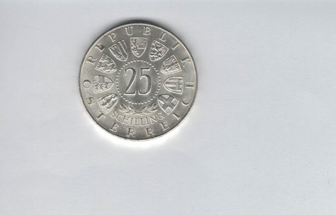 25 Schilling 1955 Bundestheater silber Gedenkmünze Österreich Spittalgold9800 (04588/1)   