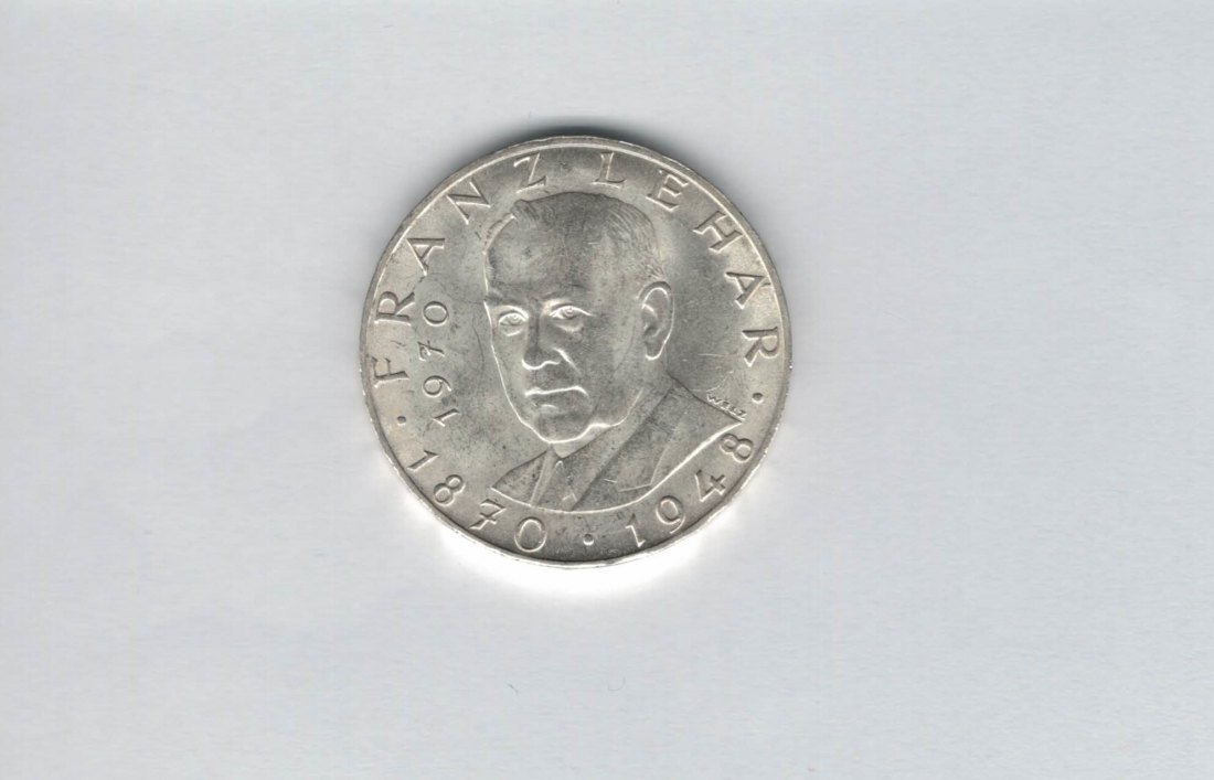  25 Schilling 1970 Franz Lehar silber Gedenkmünze Österreich 2. Rep Spittalgold9800 (4588/16)   