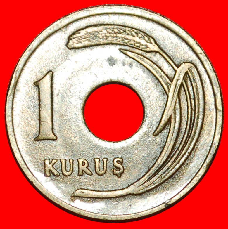 * CENTRAL HOLE (1947-1951): TURKEY ★ 1 KURUS 1950! ★LOW START★ NO RESERVE!