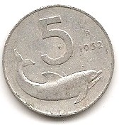  Italy 5 Lira 1952 #154   