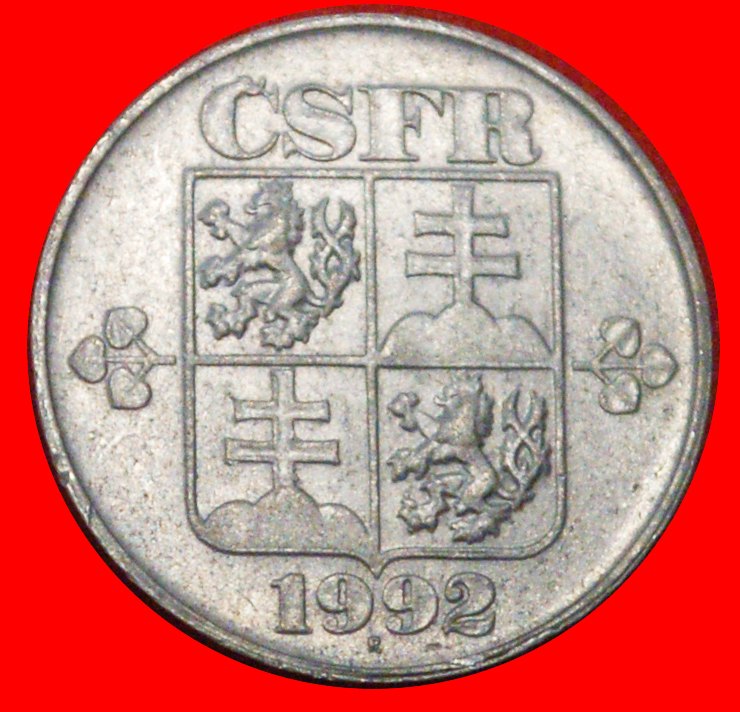  * POST COMMUNIST (1991-1992): CZECHOSLOVAKIA ★ 10 HELLER 1992 MINT LUSTRE!★LOW START ★ NO RESERVE!   
