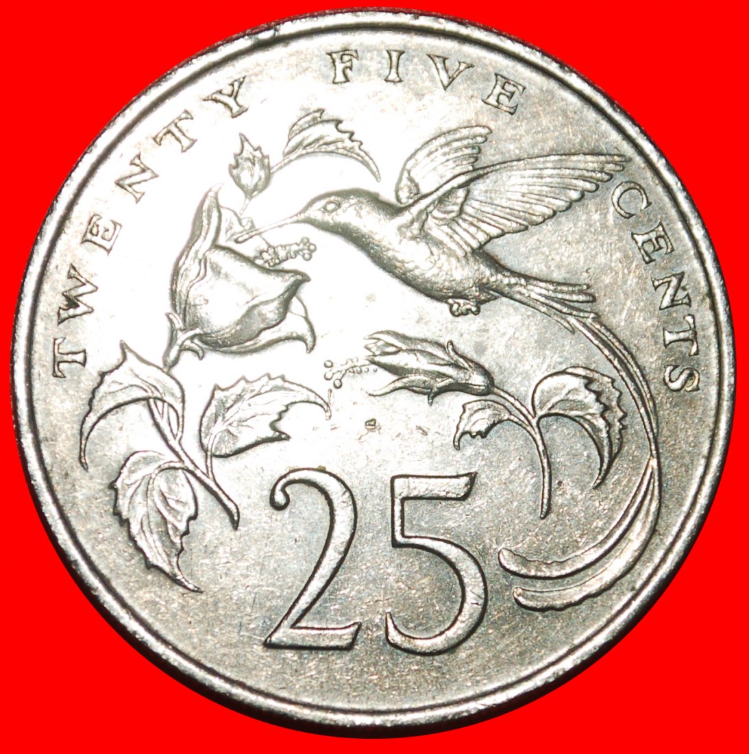 * GREAT BRITAIN HUMMINGBIRD (1969-1990): JAMAICA ★ 25 CENTS 1987 CROCODILE!★LOW START ★ NO RESERVE!