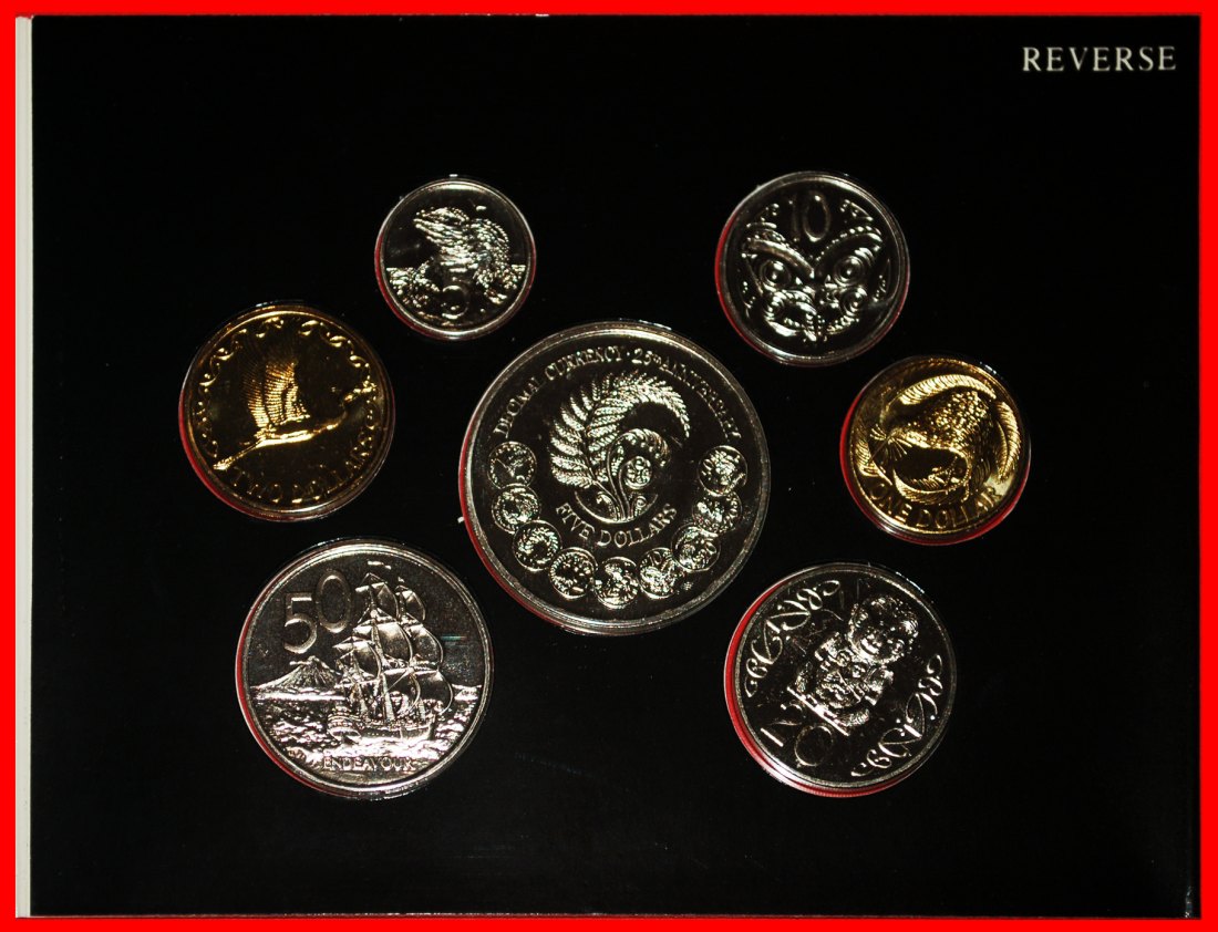 * GROSSBRITANNIEN 1967 UNGEWÖHNLICH: NEUSEELAND★KMS 5-10-20-50 CENT 1-2-5 DOLLAR 1992★OHNE VORBEHALT